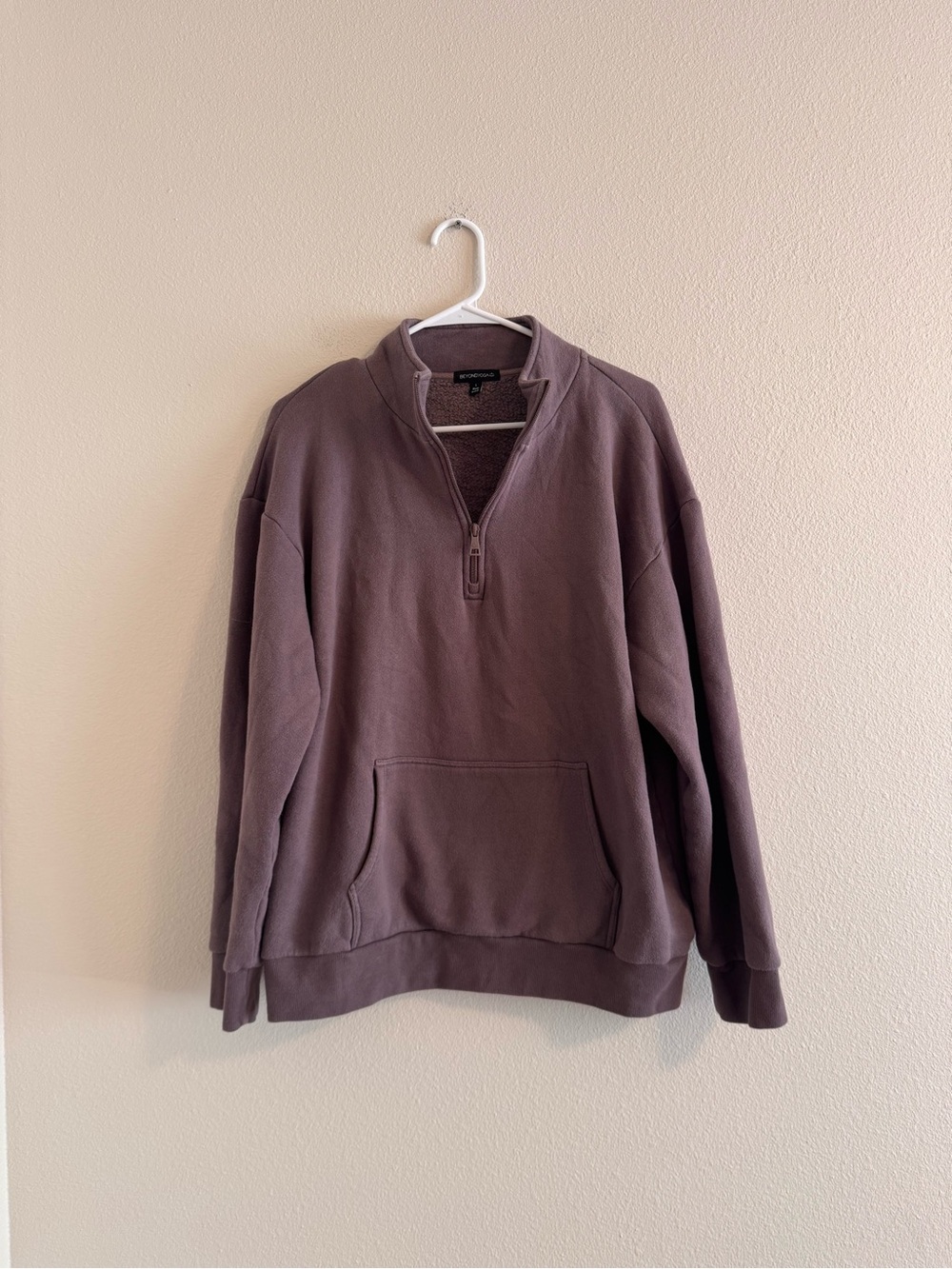 Beyond Yoga Quarter-Zip Pullover - Plum